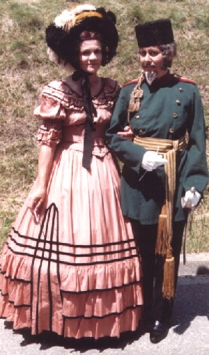 russisches Biedermeierpaar